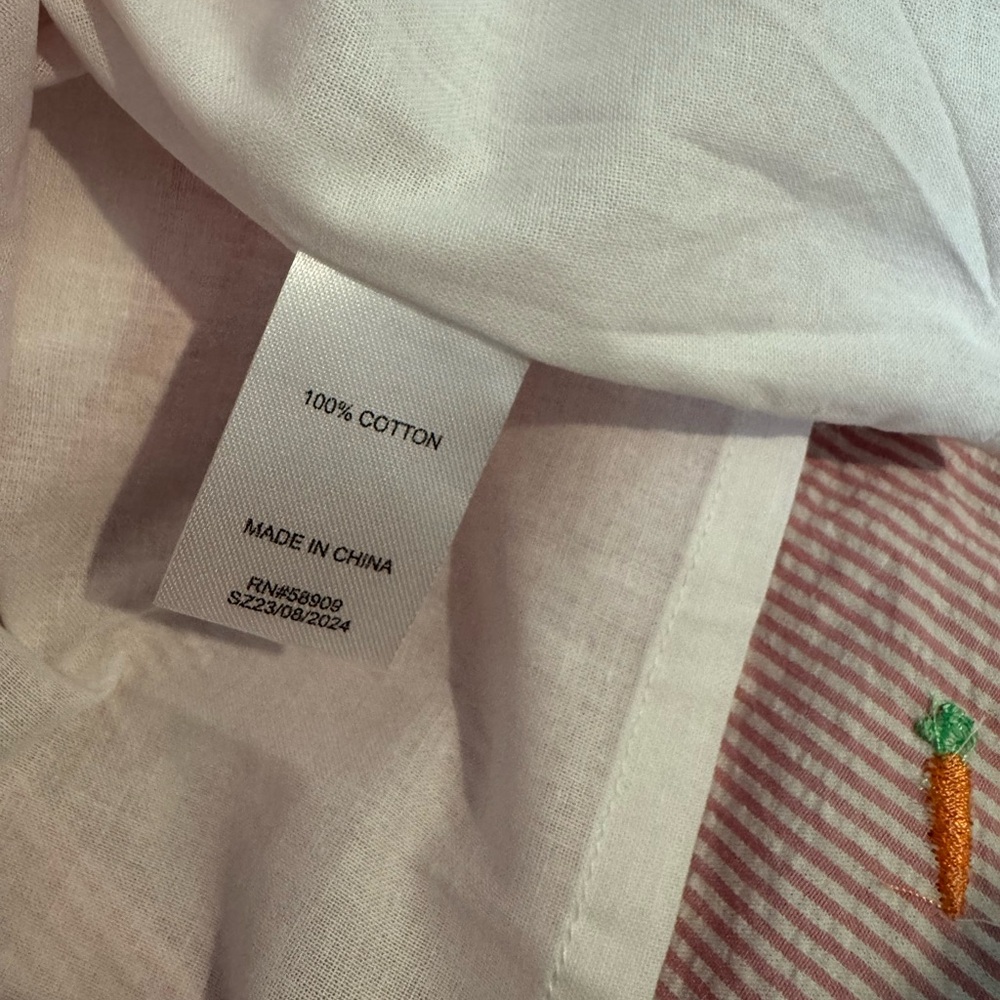 Easter Pink Striped Seersucker Kids Dress with Bow and Bloomers - NWT - Picture 6 of 6